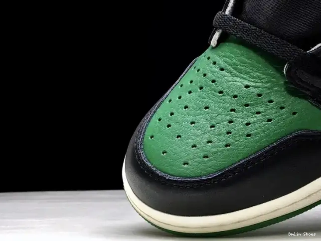 Bmlin Shoes Air Jordan Green NRG 555088-302 High 1 Pine Sail-Black OG 0531